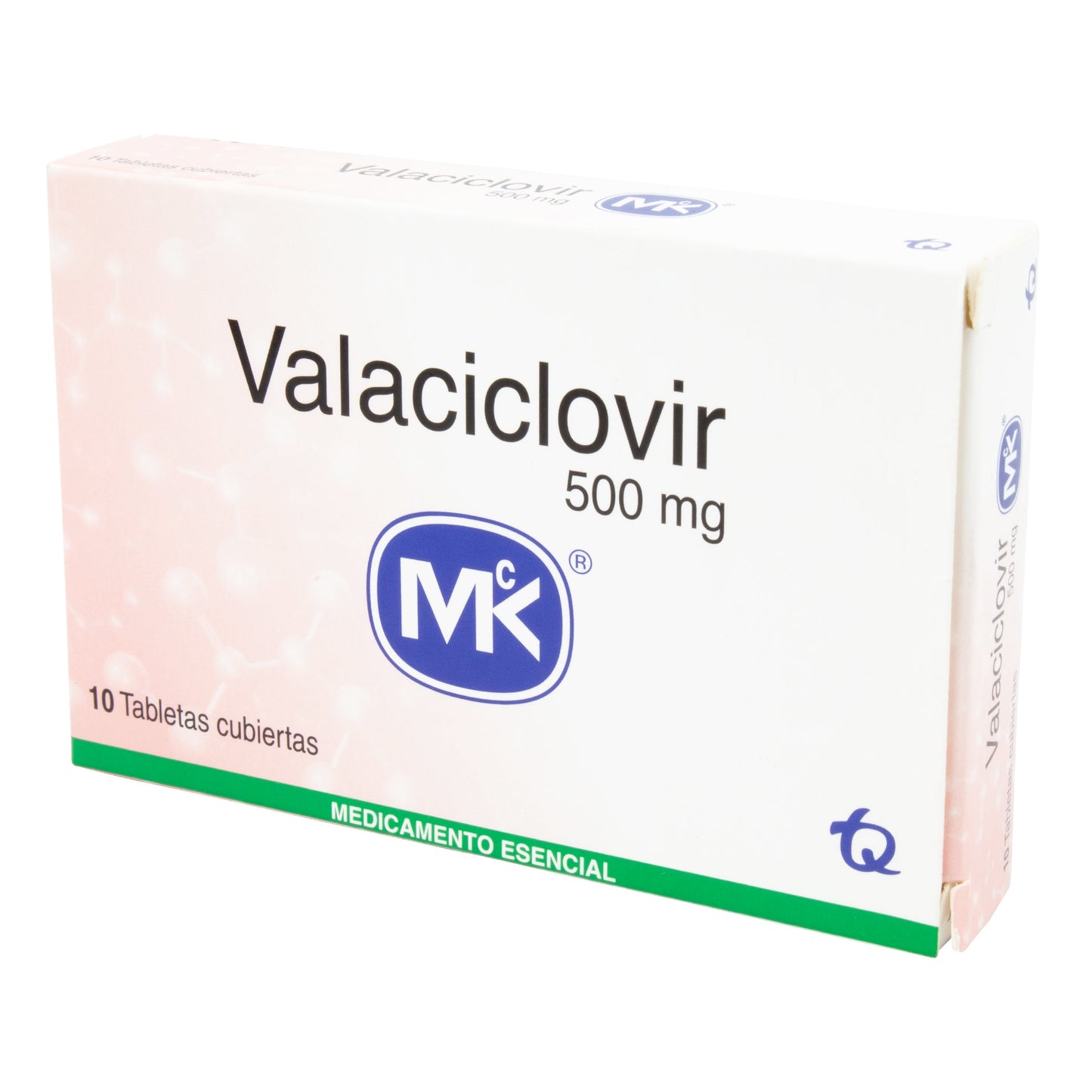Valaciclovir 500 mg 10 Tabletas Mk