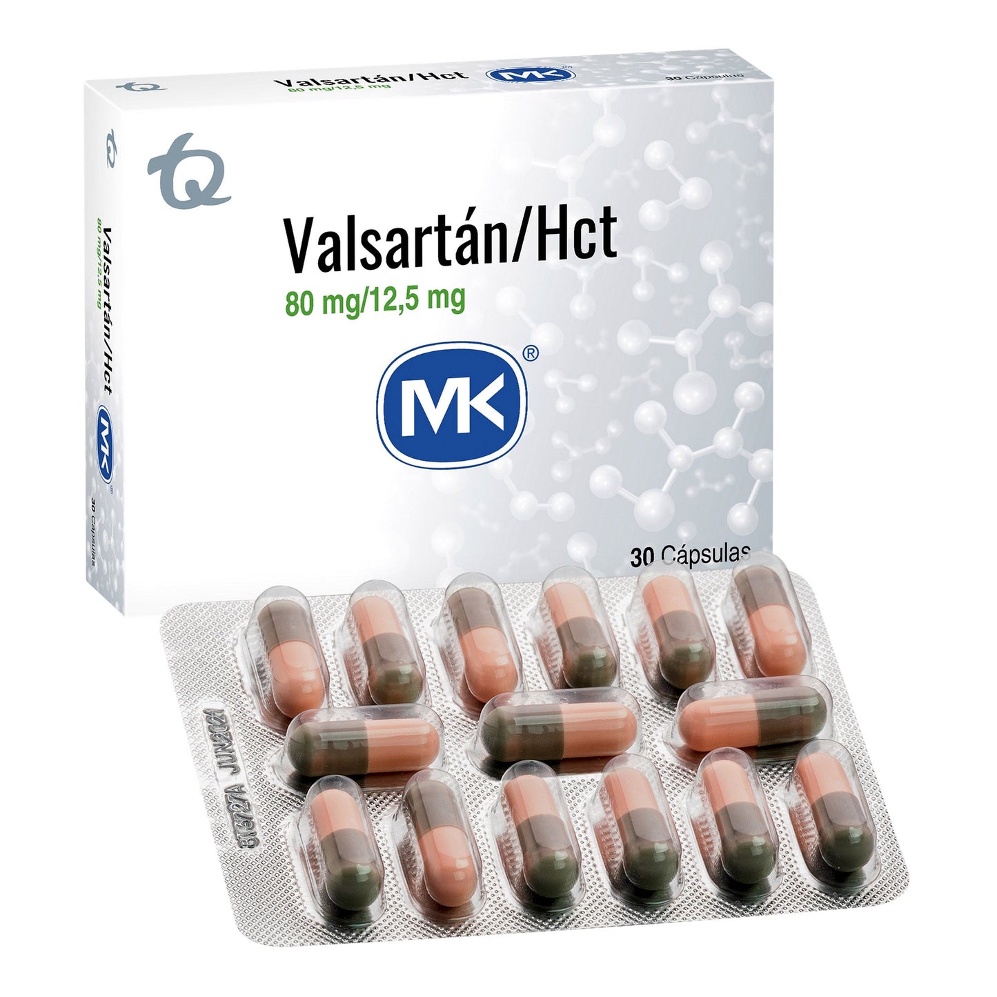 Valsartán 80 mg+HIDROC 12.5 mg 30 Tbs Mk