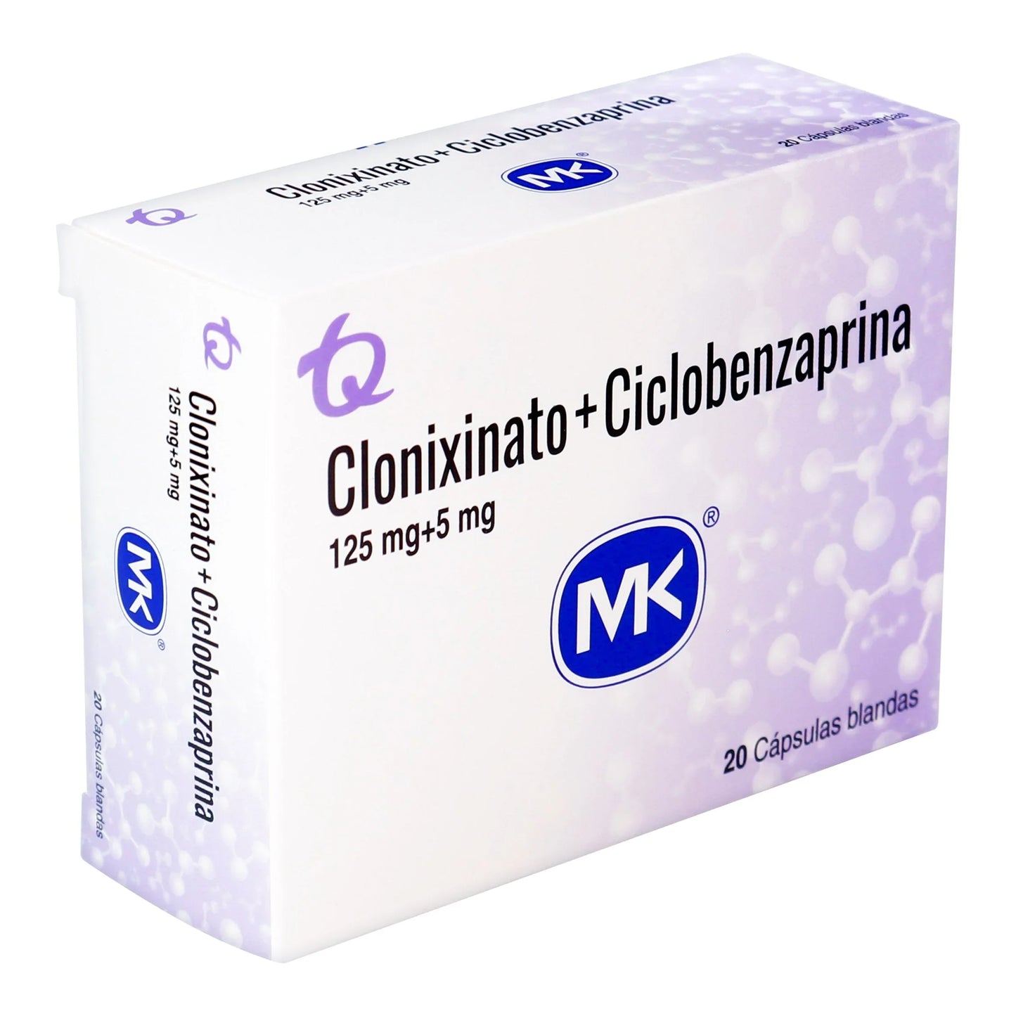 Clonixinato 125mg+ciclobenz 5mg 20tbs