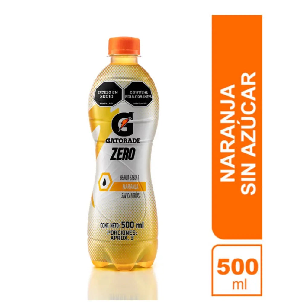 gATORADE S/azucar Naranja X 500 ml