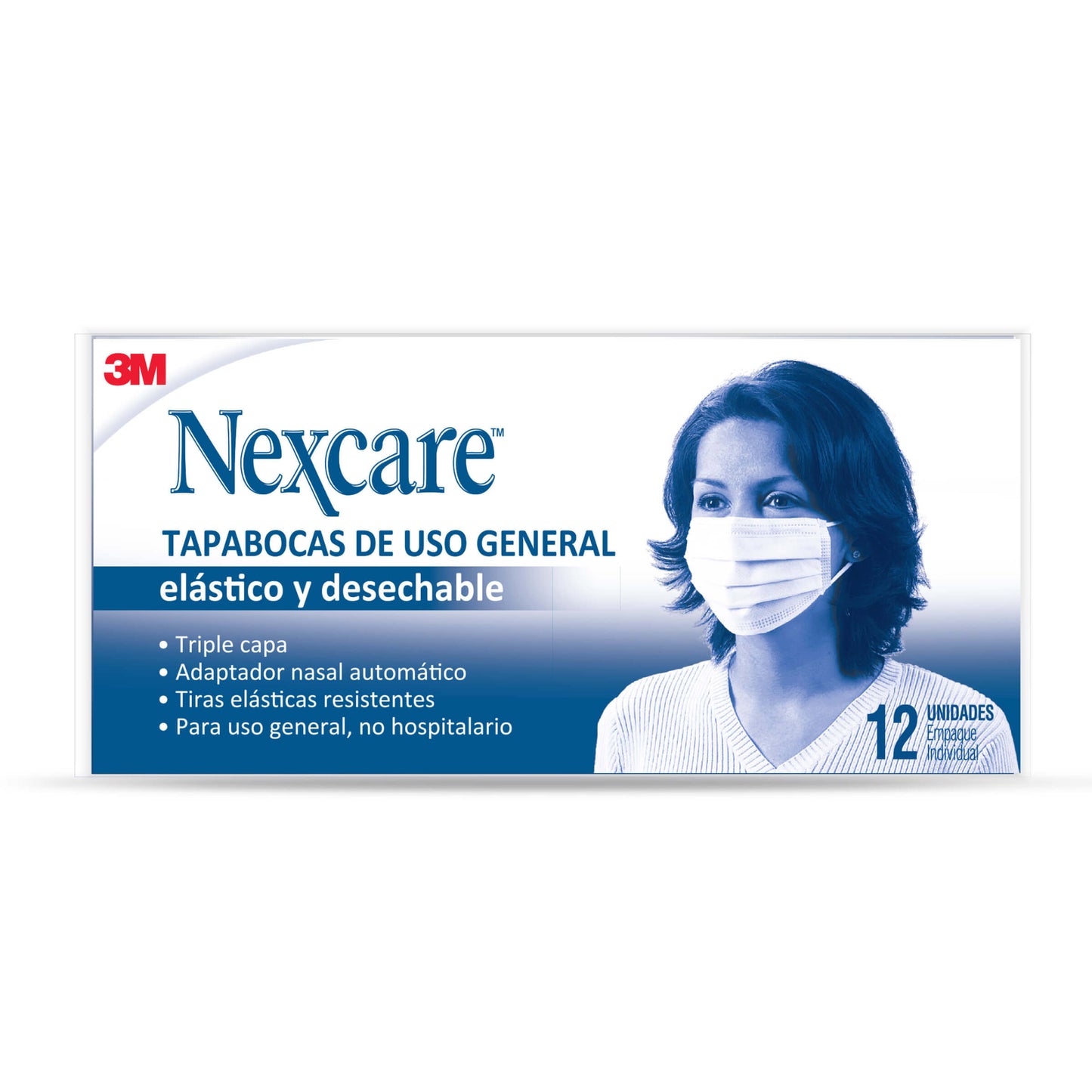 Tapabocas Nexcare X 12 Uds
