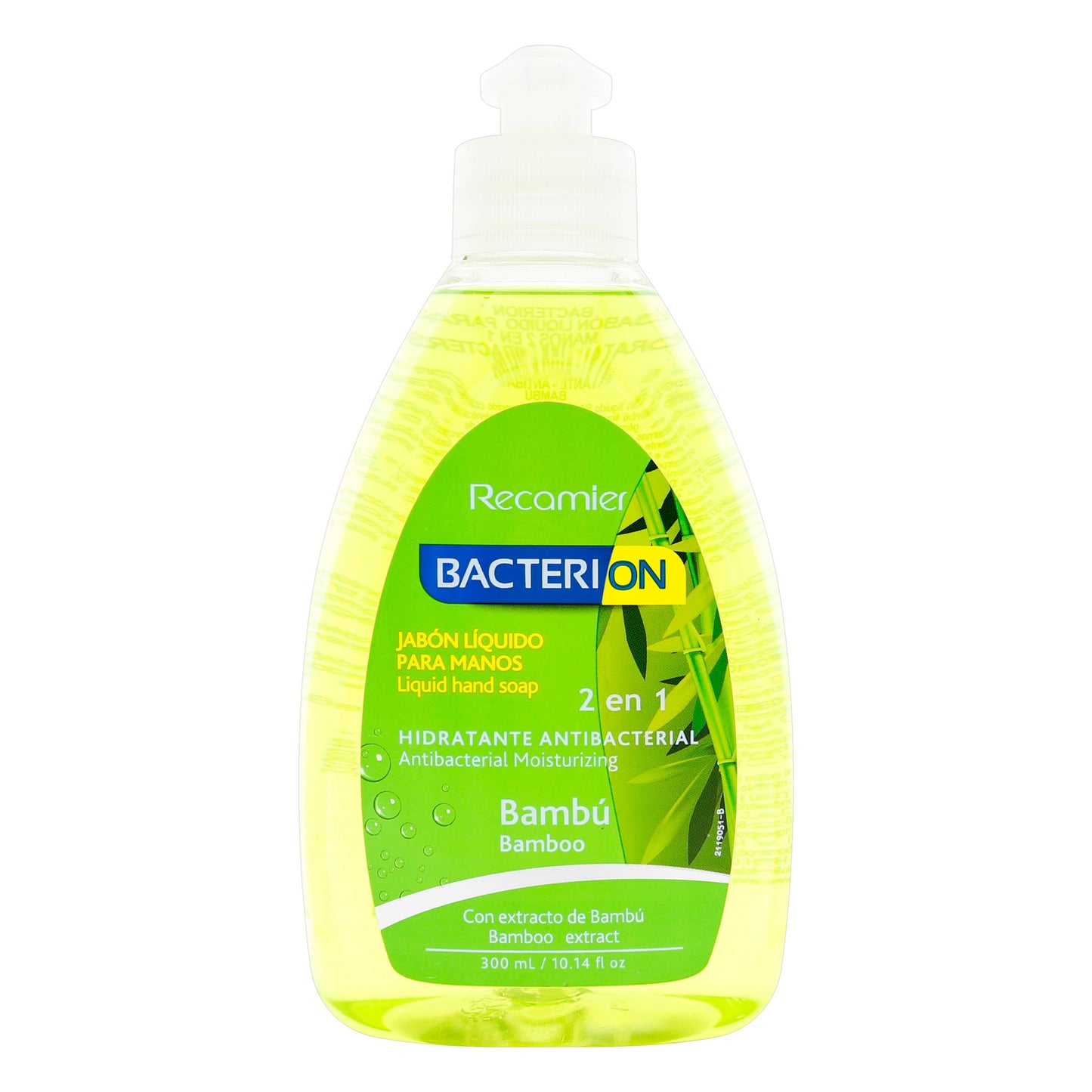 Jabón Bacterion Liquido Bambu 2-1 300 ml