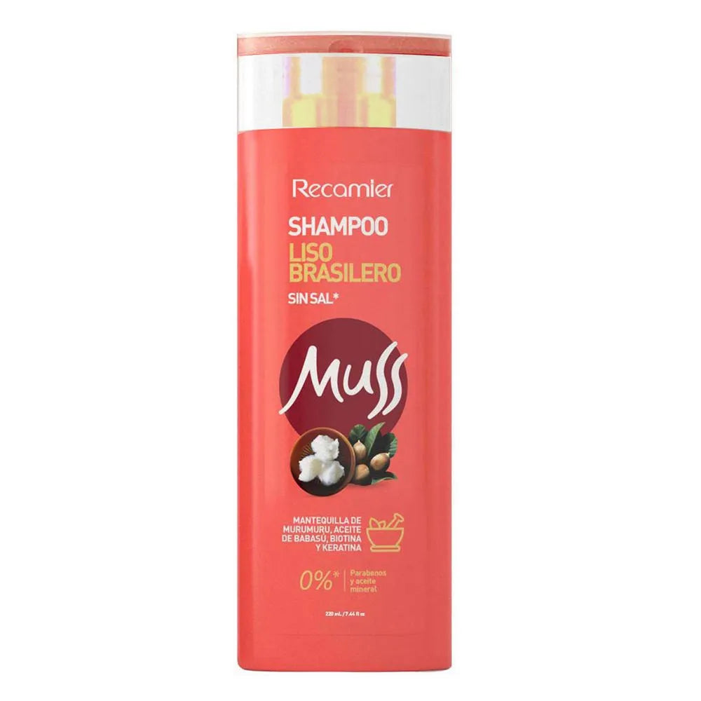 Shampoomuss Liso Brasilero Sin Sal 220 ml
