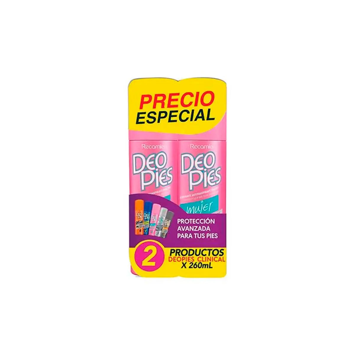 Desodorante Deopies Mujeres Spray Duo 260 ml