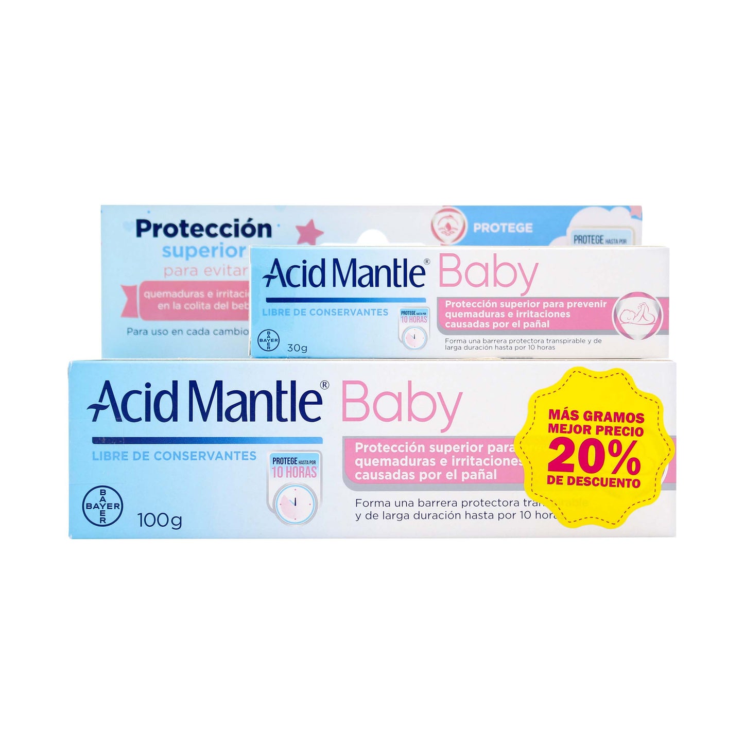 Ácido Mantle Baby Crema 100gr+ac.baby 30g