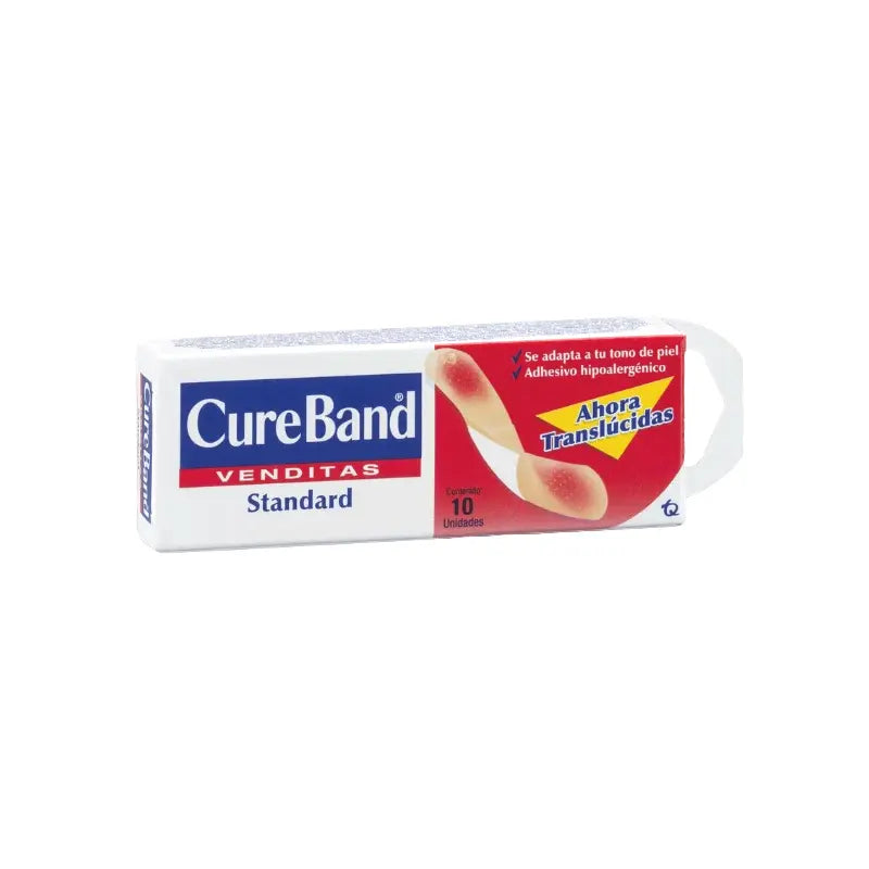 Curas Cure Band Venditas Estandar 10 Unidad