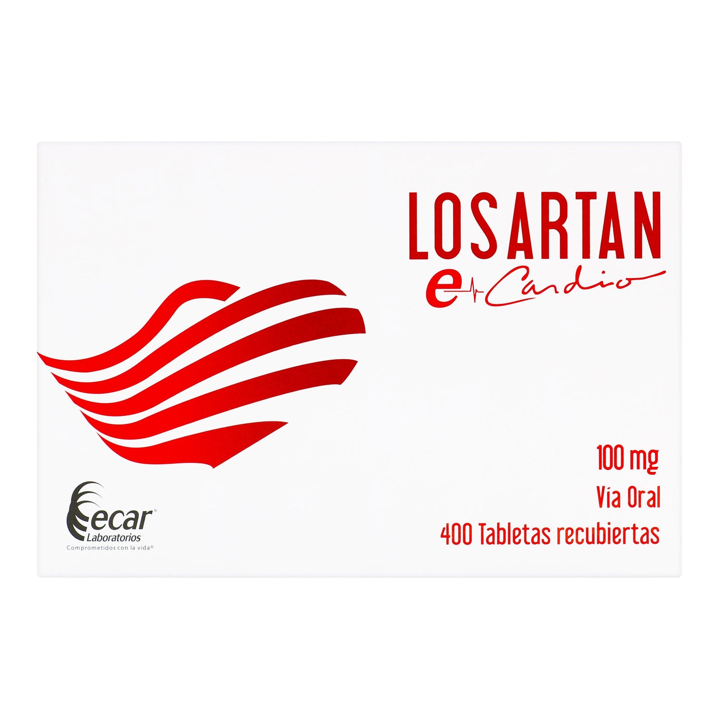 Losartán 100 mg 400 Tabletas Ecar