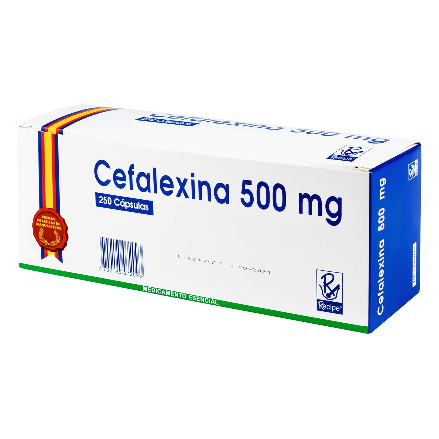 Cefalexina 500 mg 250 Cápsulas Rc (a)