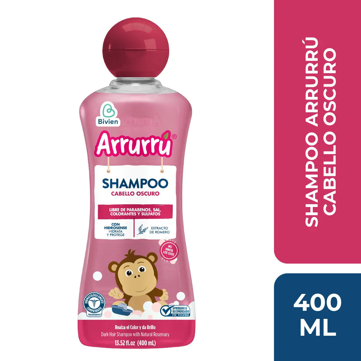Shampooarrurru Cabello Oscuro Romero 400 ml