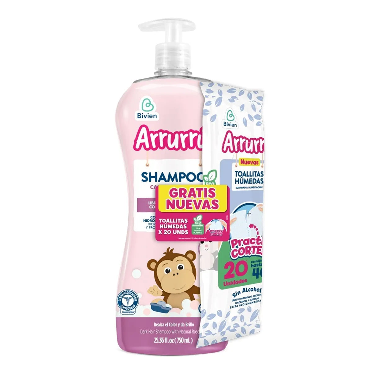 Shampooarrurru C.oscuros 750 ml+TOA.20 Unidad