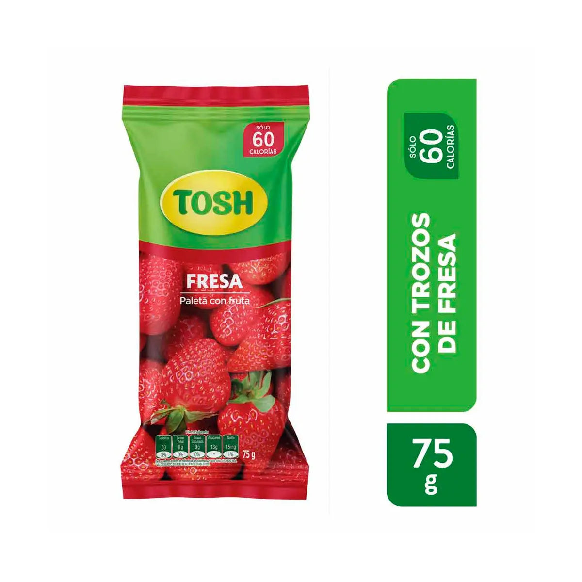 Helado Tosh 75g Fresa X 16 Unidad