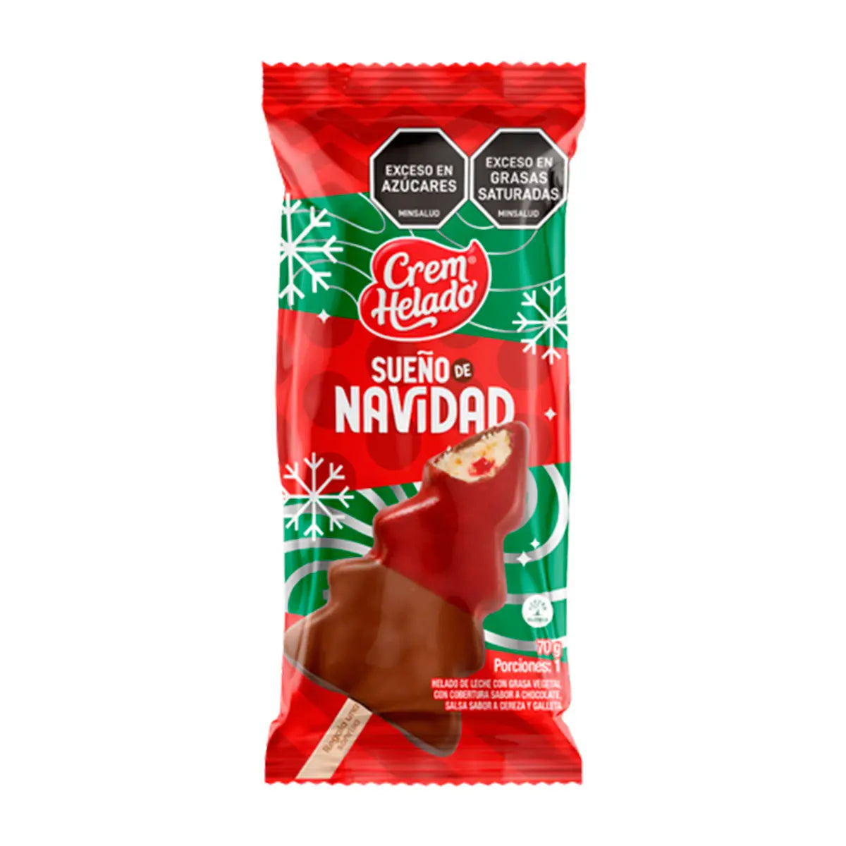 Helado Paleta Sueã‘o De Navidad 70g X 12u