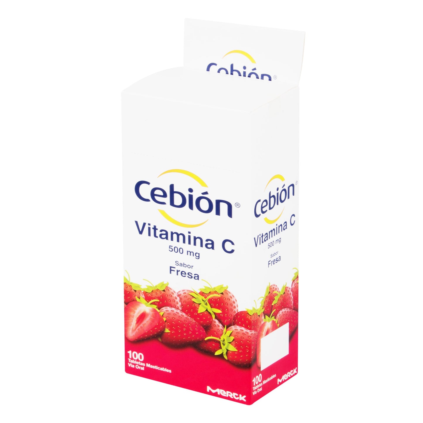 Cebion Masticable Fresa 100 Tabletas (2)