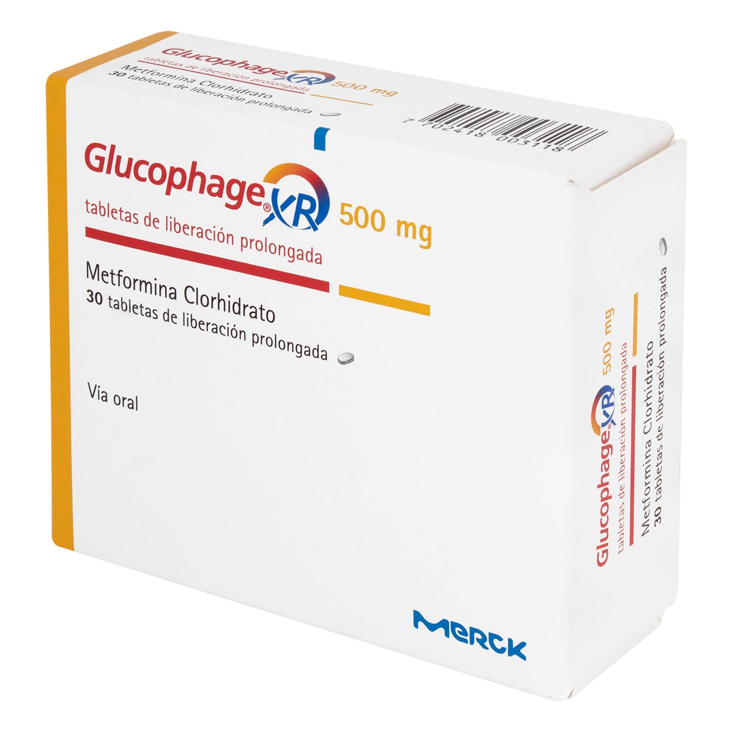 gLUCOPHAGE Xr 500 mg 30 Tbs (m)