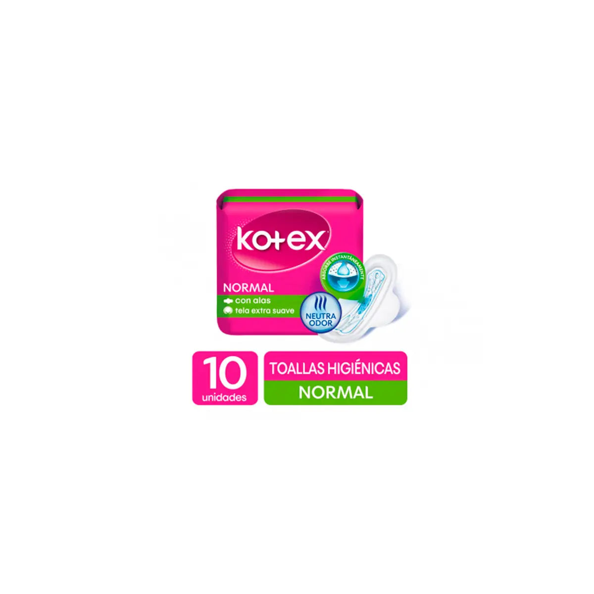 Toa.kotex Normal Tela 10 Uds