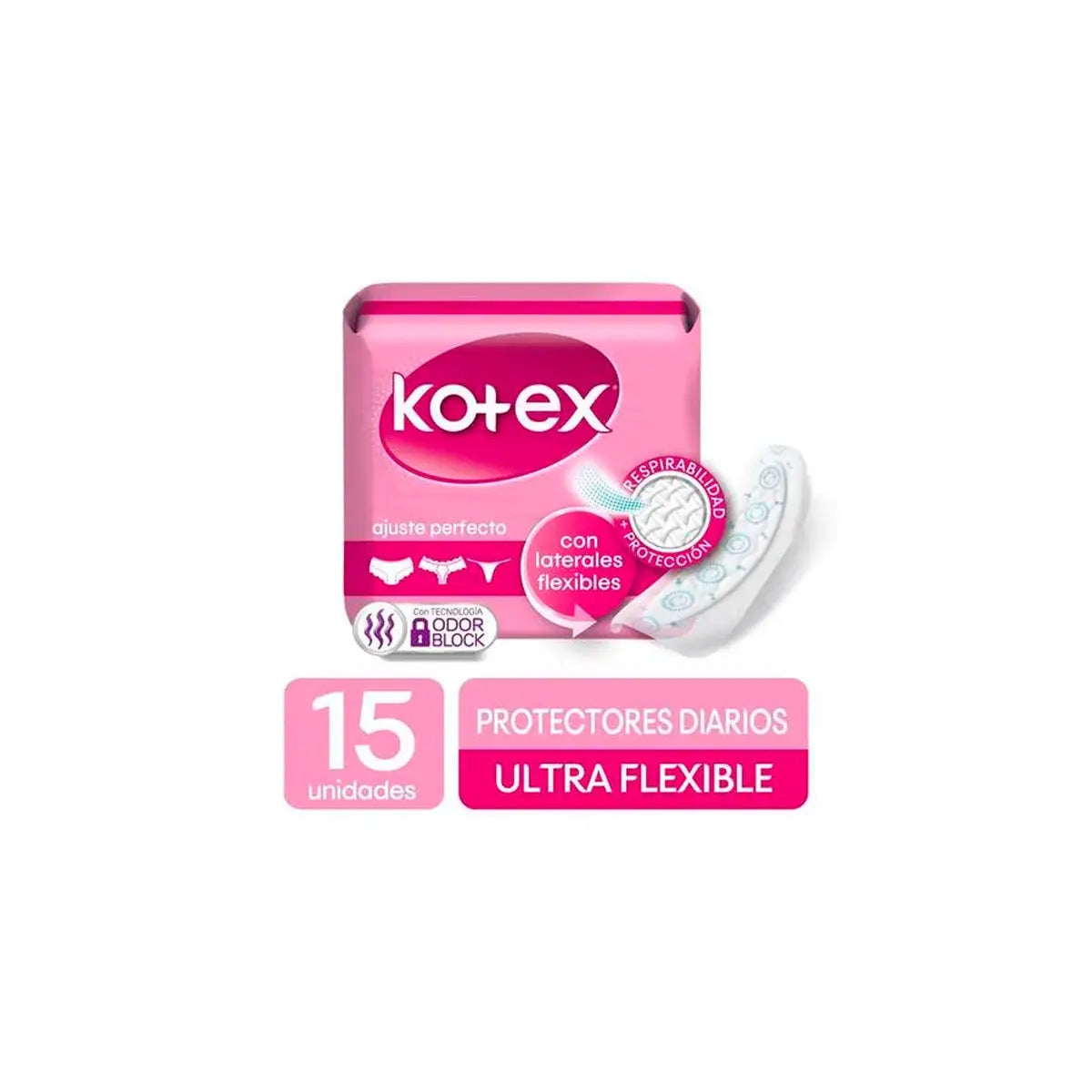 Protector kotex Fem Ultra Flexible 15 Uds