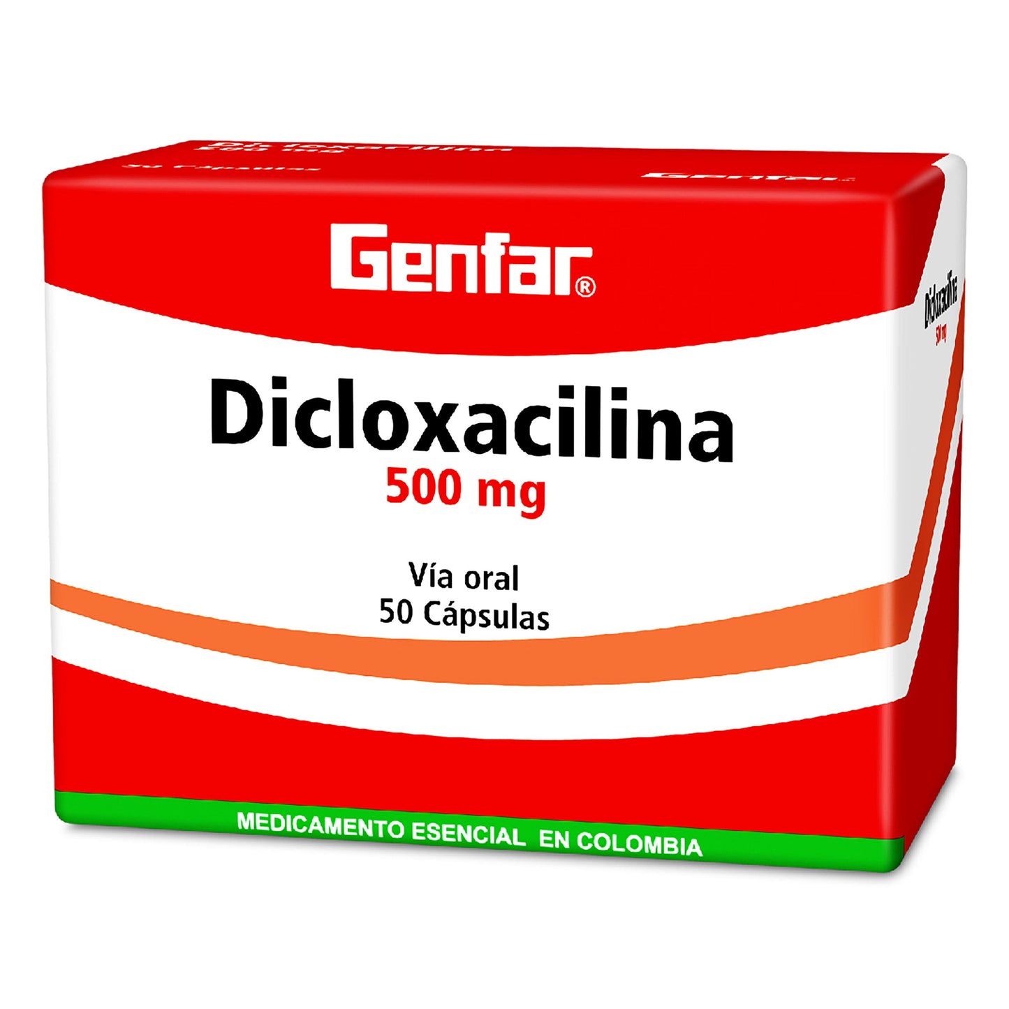 Dicloxacilina 500 mg 50 Cápsulas gF