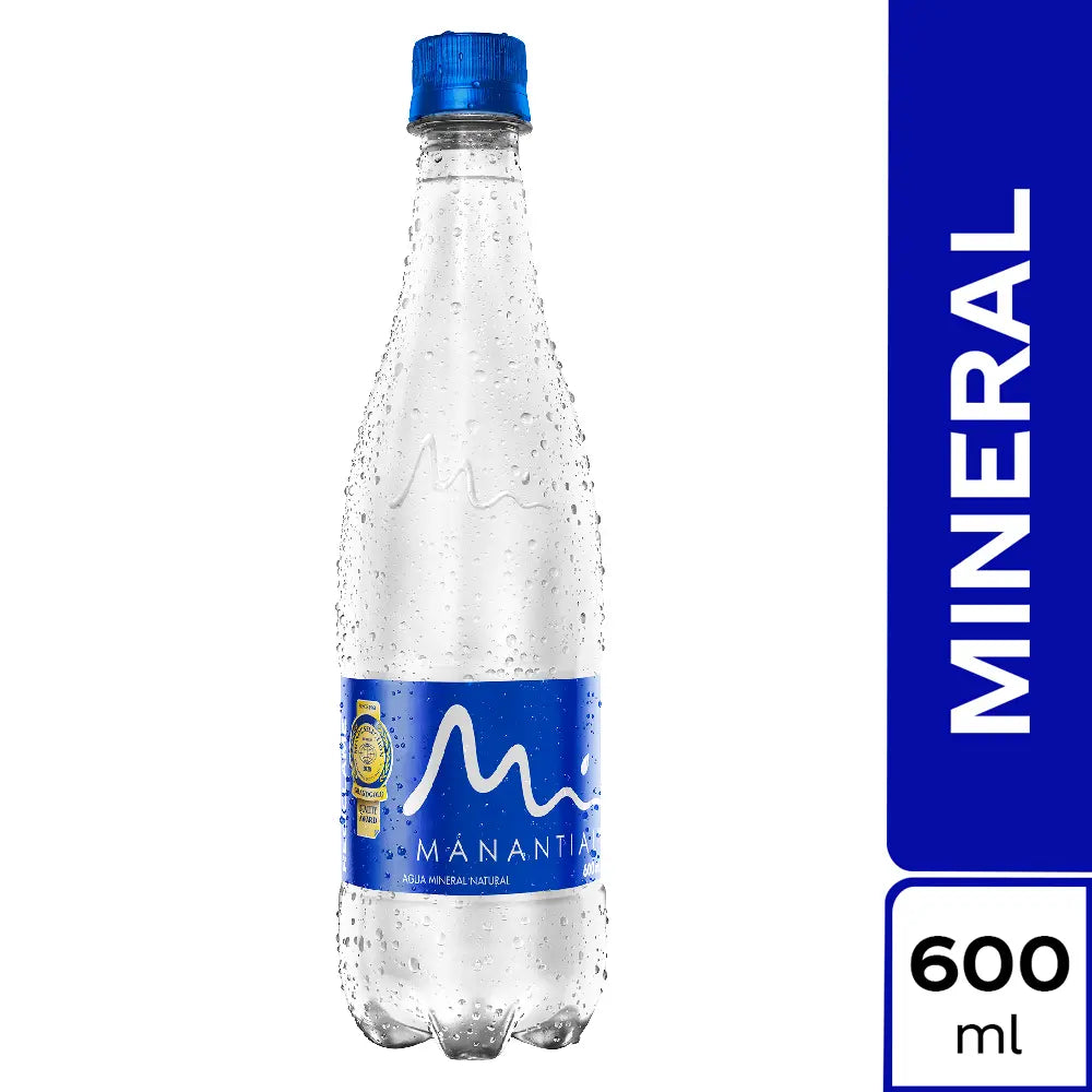 Agua Manantial Sin gAS 600 ml 12 Unidad