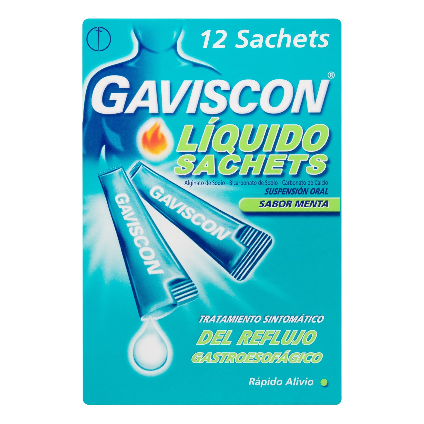 gAVISCON Suspensión Menta 10 ml X 12 Uds