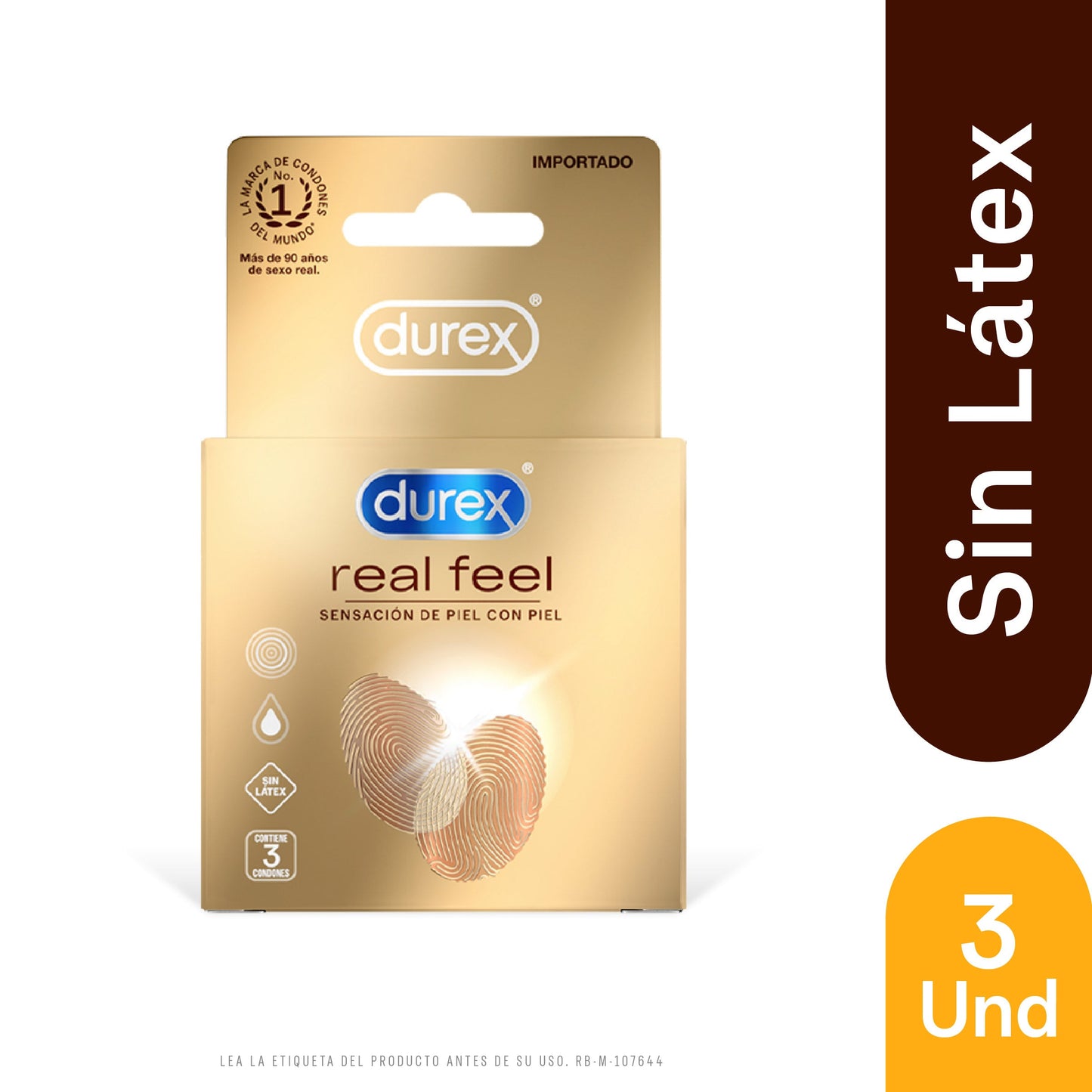 Preservativo.DUREX Real Feel 3uds