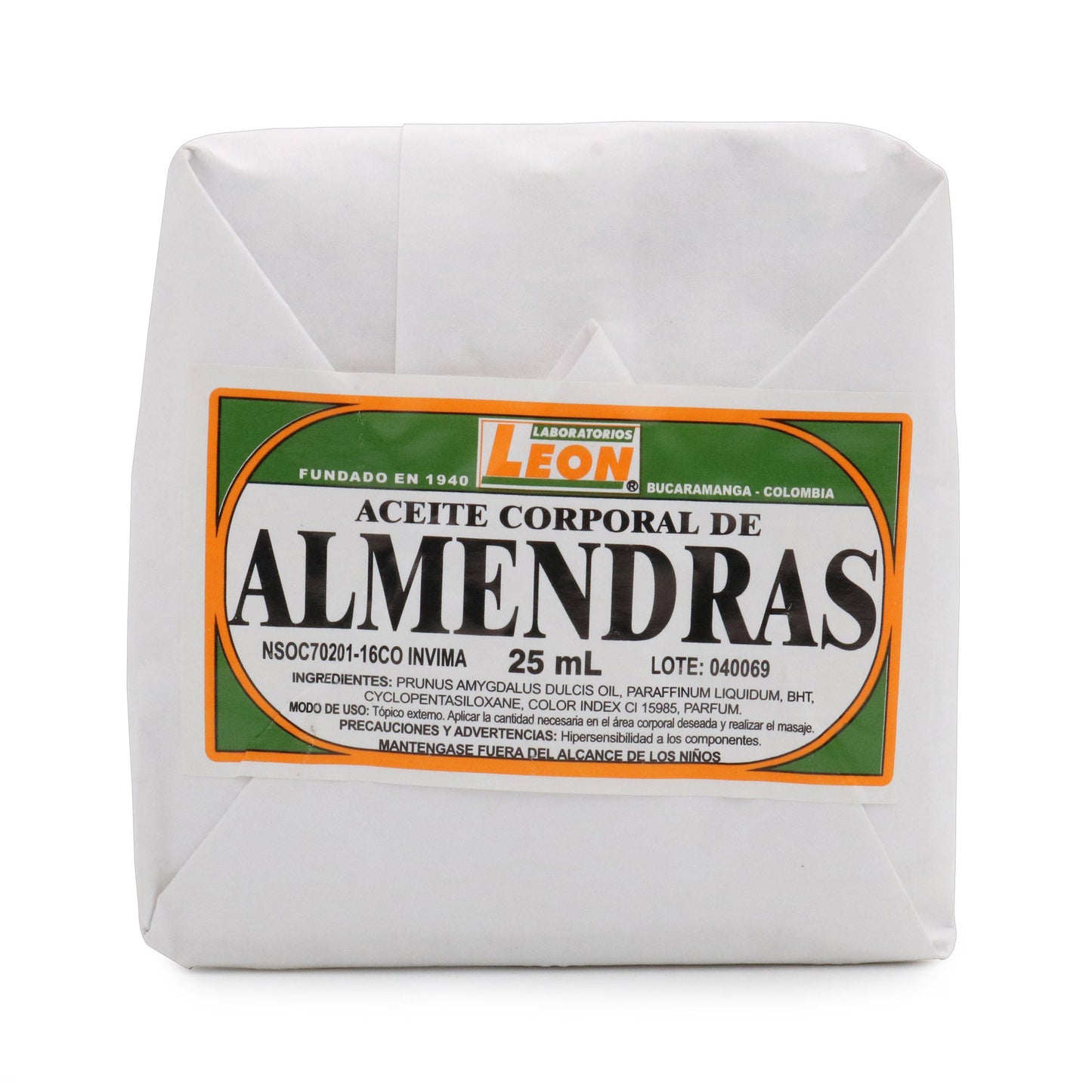 Aceite Almendras 1 Onza 12 Unidad Leon