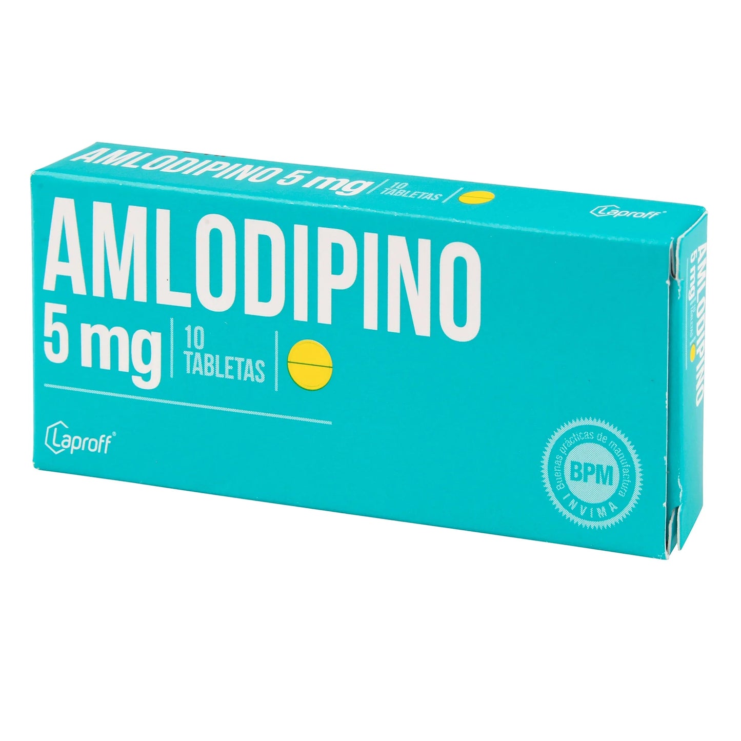 Amlodipino 5 mg 10 Tabletas Lp