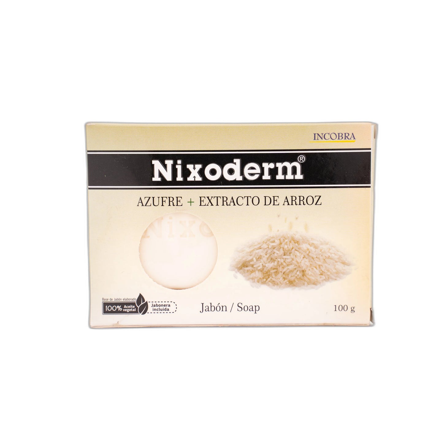 Jabón Nixoderm Azufre Extrac.arroz 100gr (2)