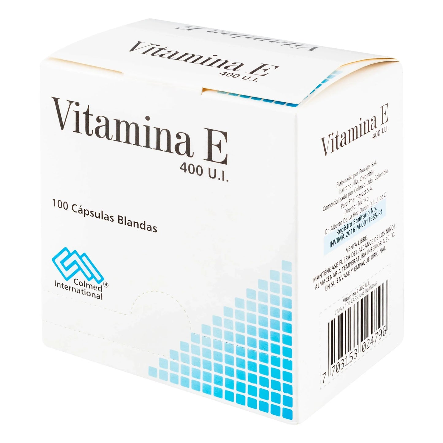 Vitamina E 400 UI 100 Cápsulas