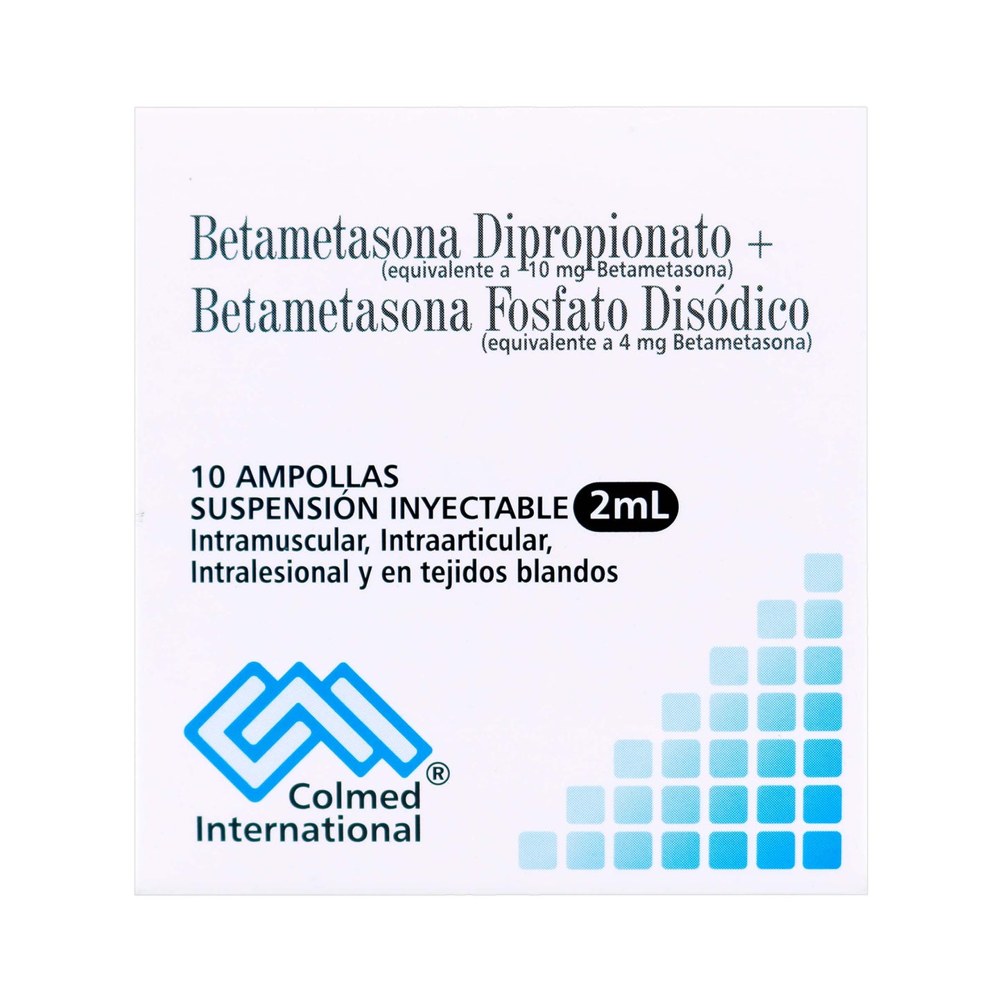 Betametasona Fosfato/dipro 2ml 10 Ampolla Pc