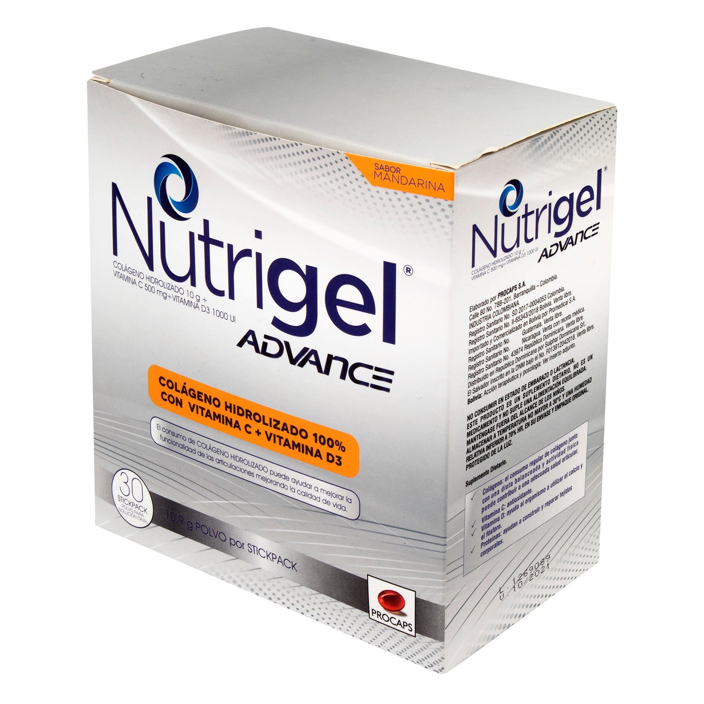 NutritivaGEL Advance Mandari. 30 Unidad Pc(pae)
