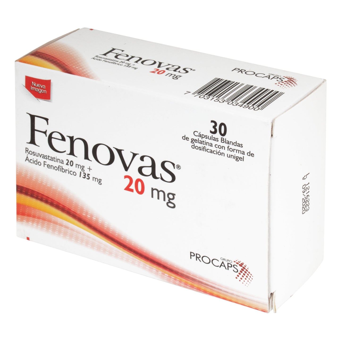 Fenovas 20 mg 30 Cápsulas