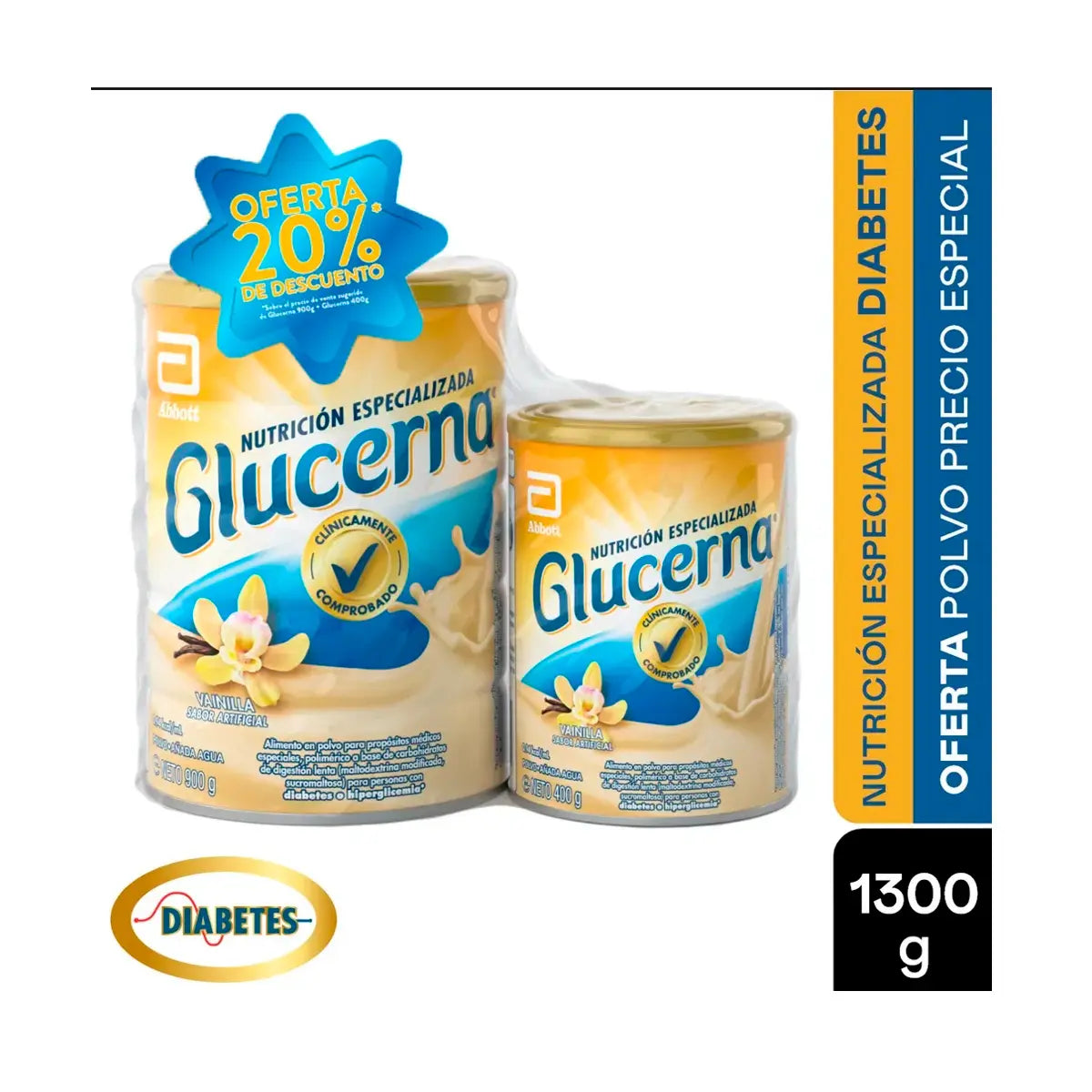 gLUCERNA Vainilla 900 g+400G Vainilla