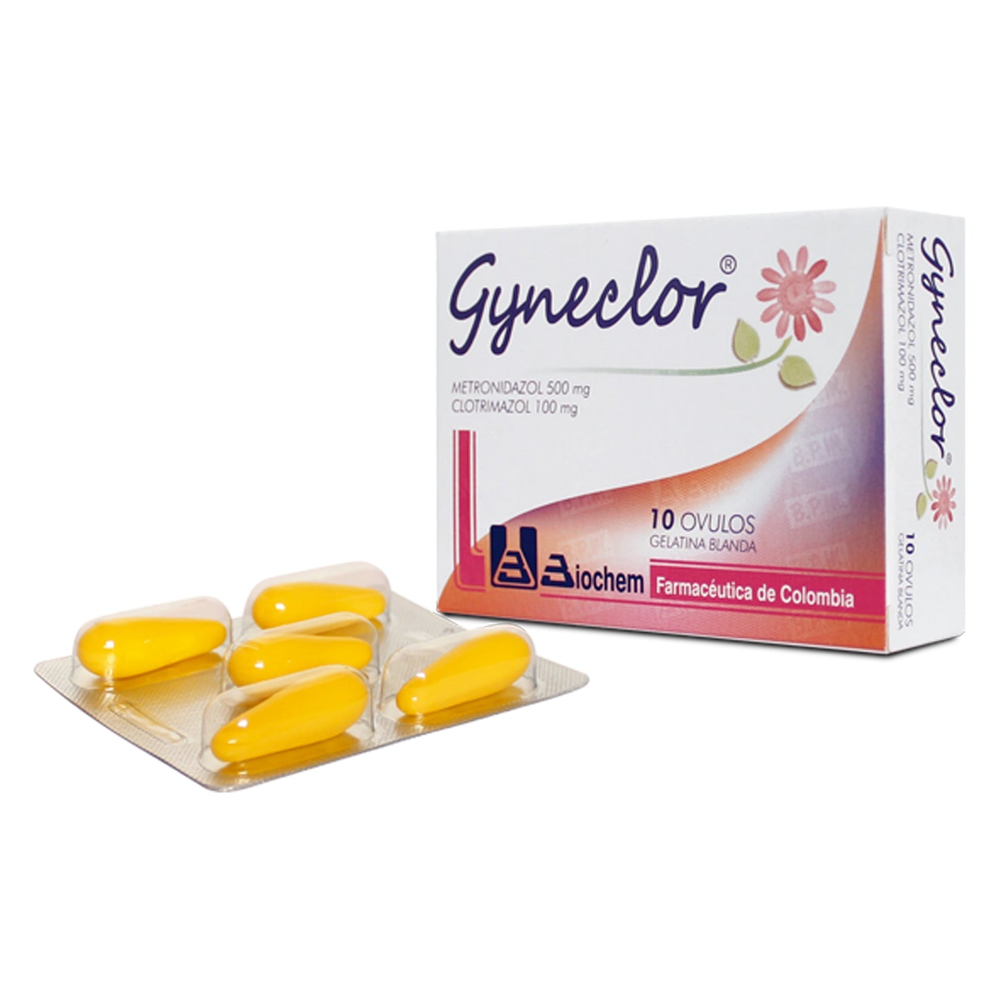 gYNECLOR 500 mg 10 Óvulos