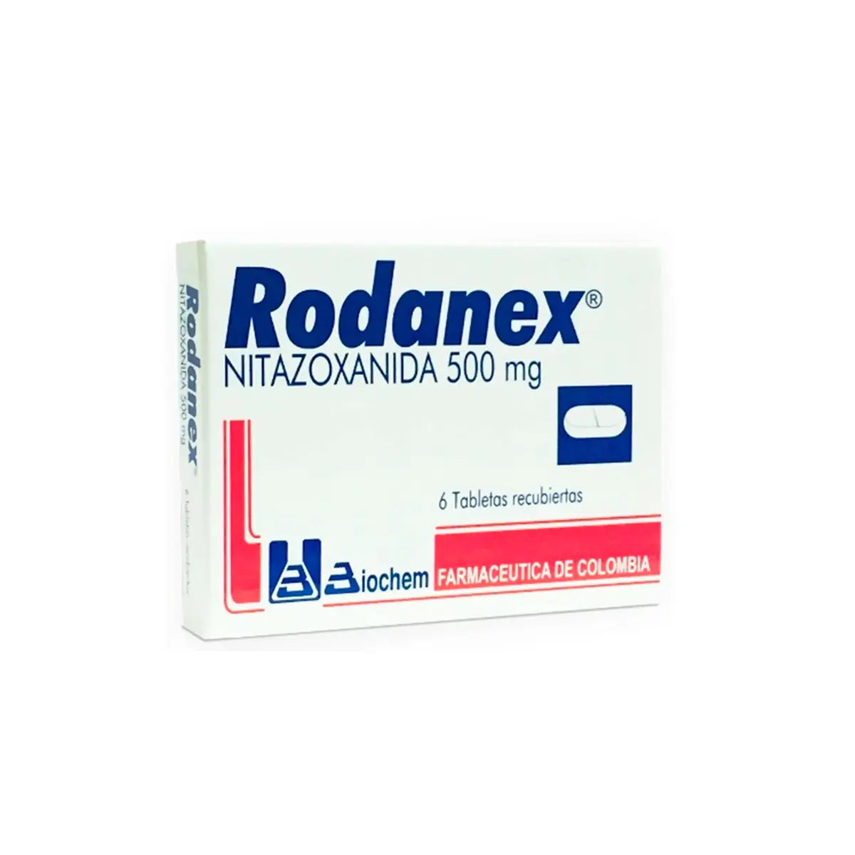 Rodanex 500 mg 6 Tabletas