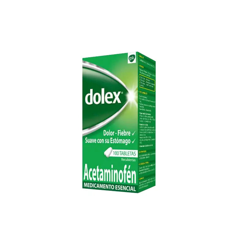 Dolex 500 mg 100 Tabletas