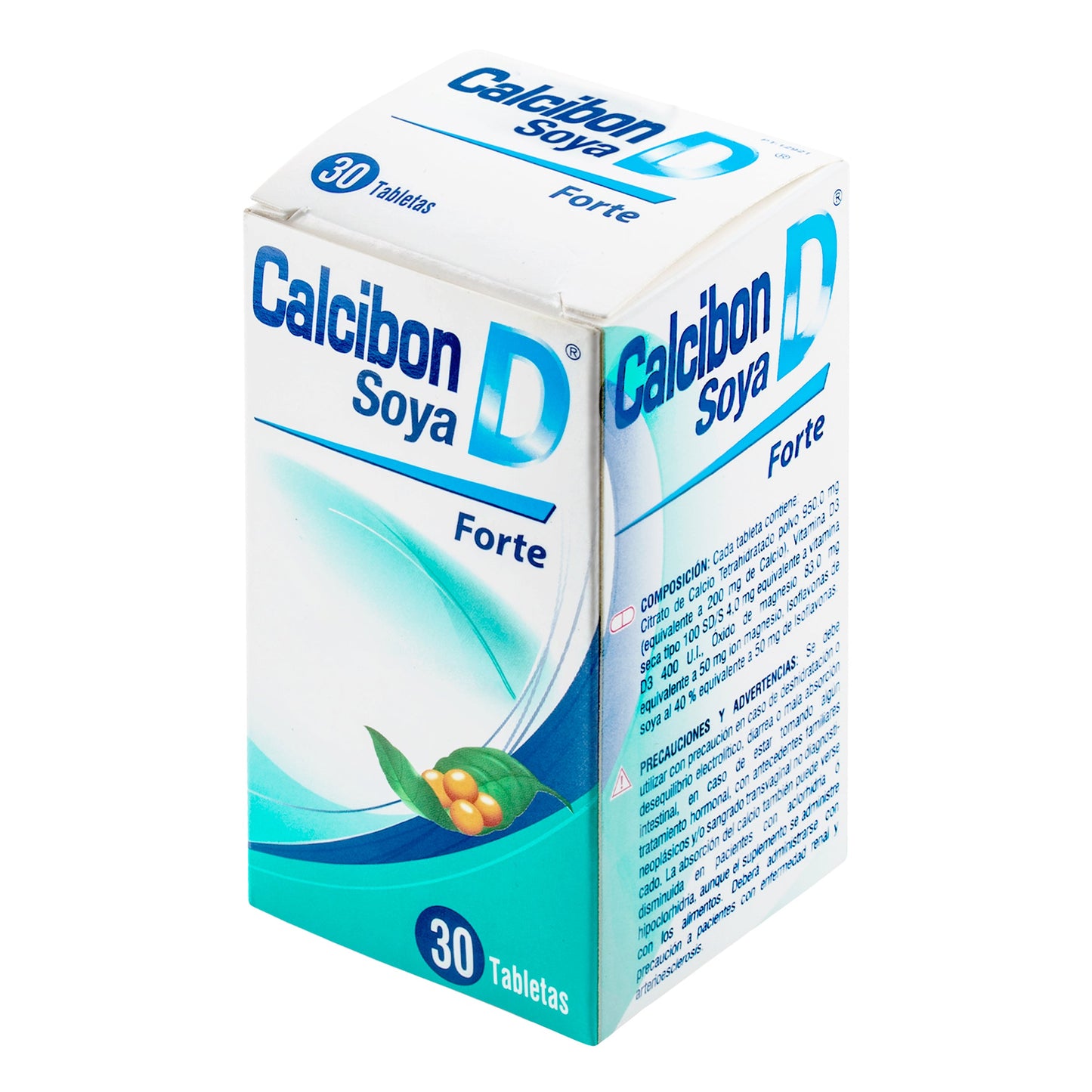 CalcioIBON D Soya Forte 30 Tabletas