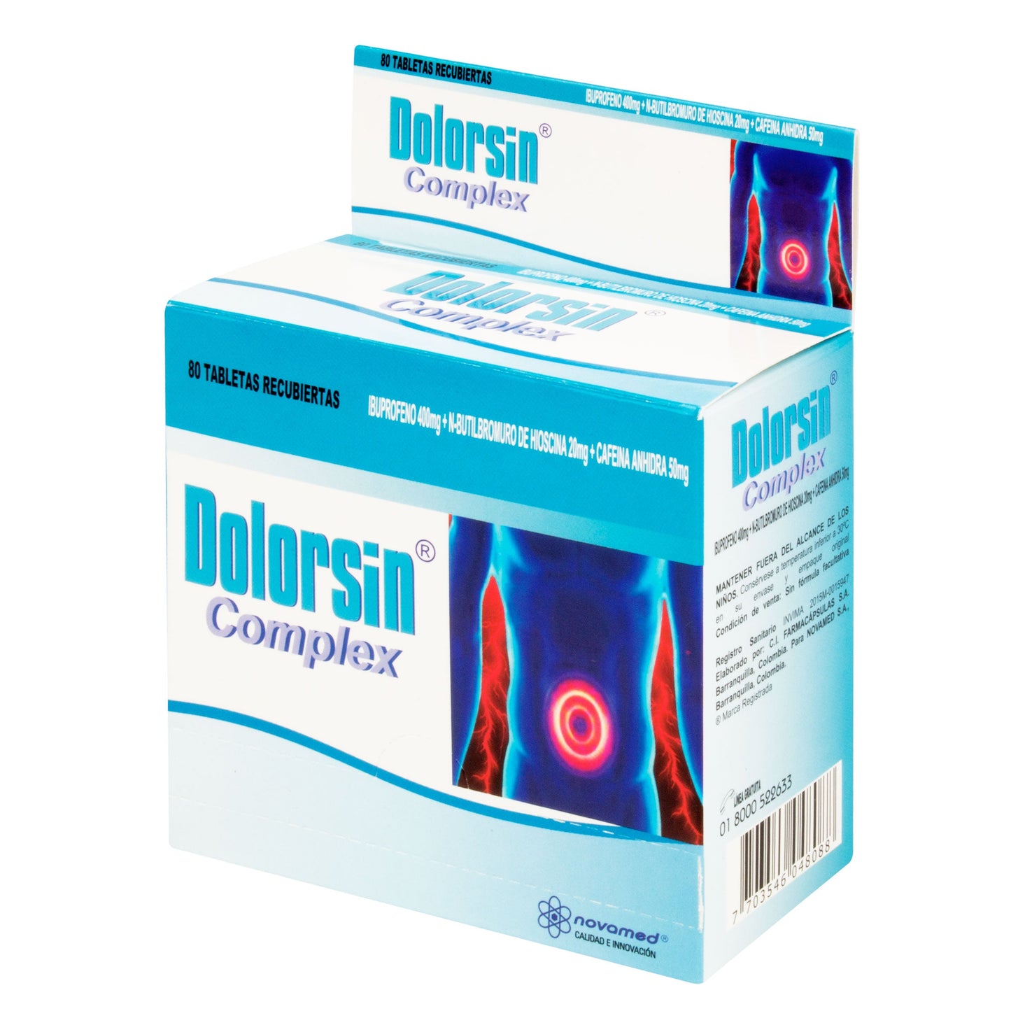 Dolorsin ComplejoEX 400 mg 80 Tabletas