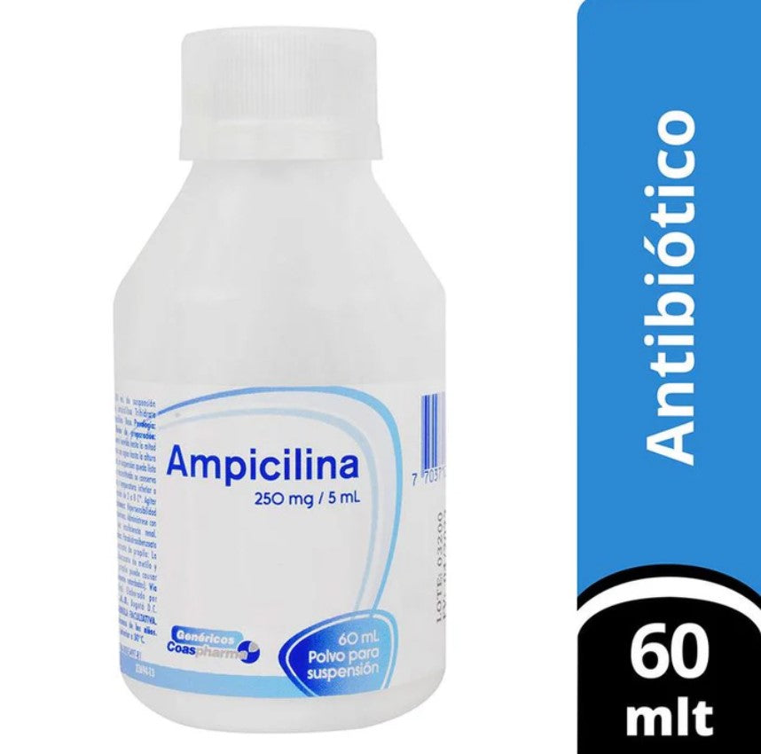 Ampicilina 250 mg Suspensión.60 ml Pentacoop