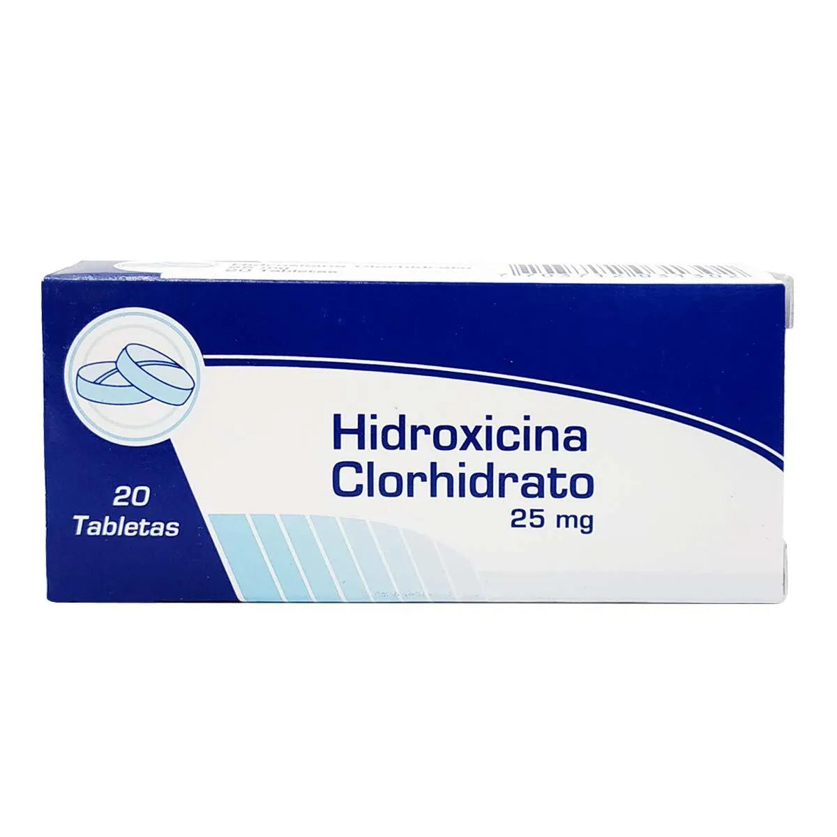 Hidroxicina Clorhidrato 25 Miligramos 20 Tabletas