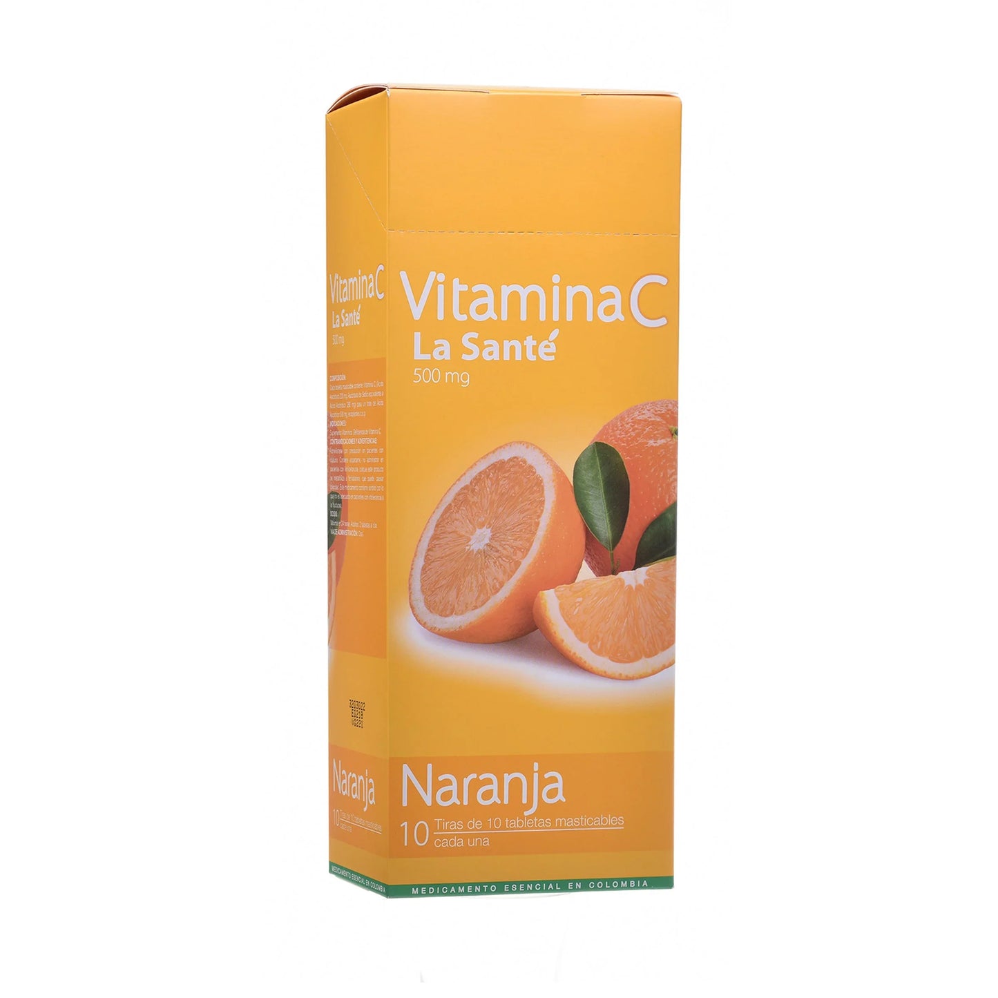 Vitamina C 500 mg Naranja 100 Tbs Ls