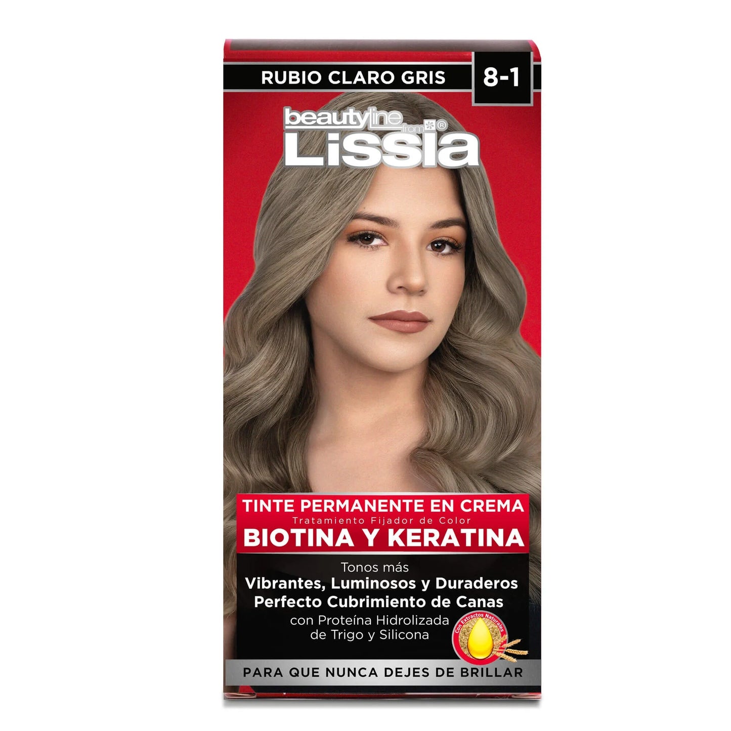 Tinte Rubio Claro Gris 8-1 Kits Lissia