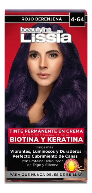 Tinte Rojo Berenjena 4-64 Kits Lissia