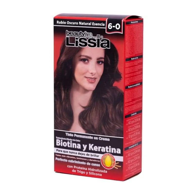 Tinte Rubio Oscuro Natural Esencial 6-0 Kits Lissia