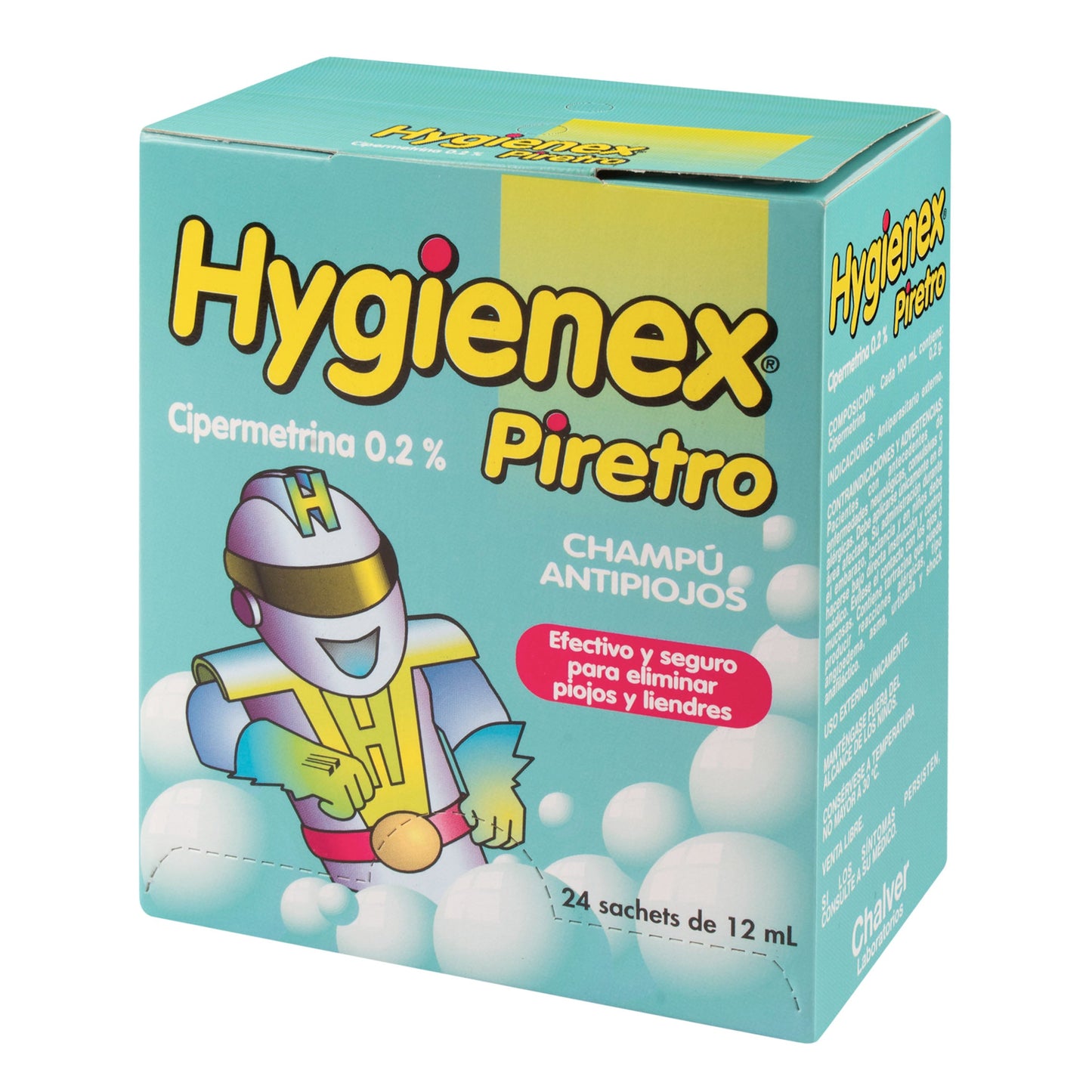 Shampoohygienex Piretro Antipiojos 24 Sbs