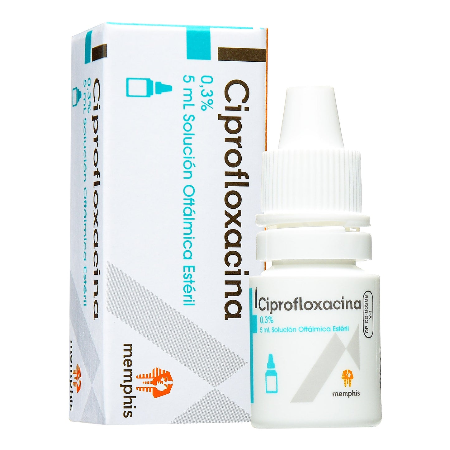 CiprofloxacinoCINA 0.3%gotas Oftal.5ml Mp