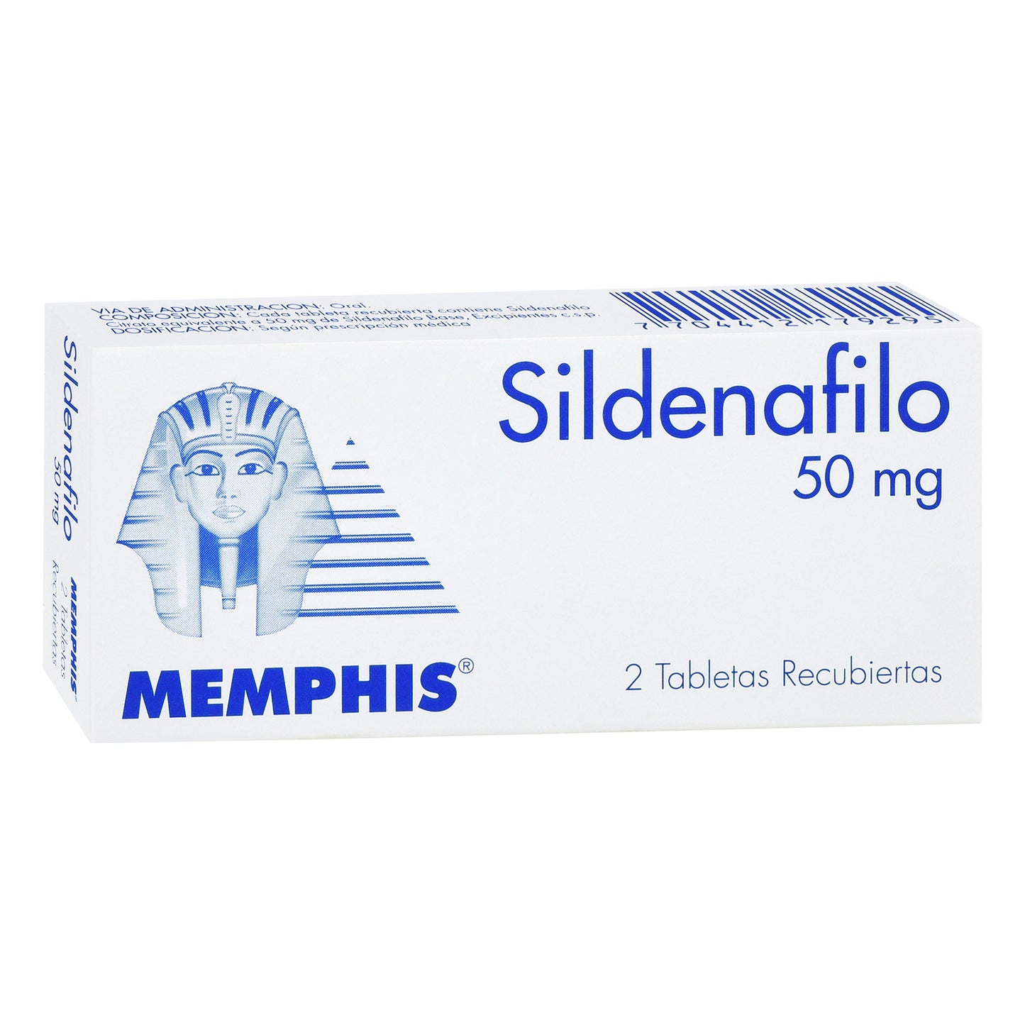 Sildenafil 50 mg 2 Tabletas Mp