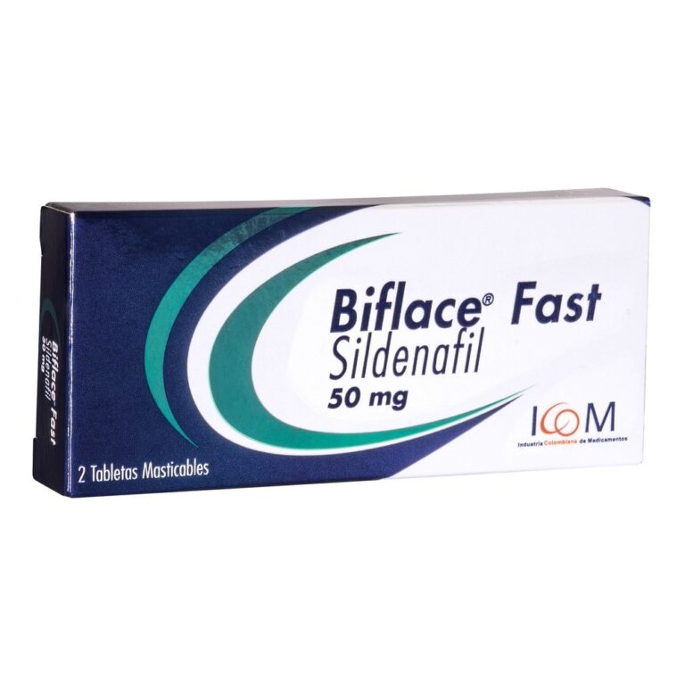 Biflace Fast 50 Miligramos 2 Tabletas Masticables