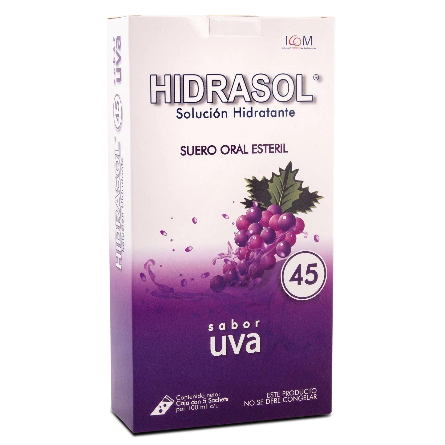 HidratanteSOL 45 Uva Bolsa 100 ml 5 Uds Icom