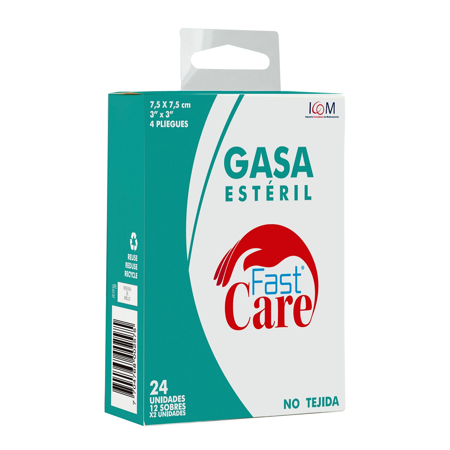 gasa-fast-care-esteril-no-tejida-3x3-12-sobres