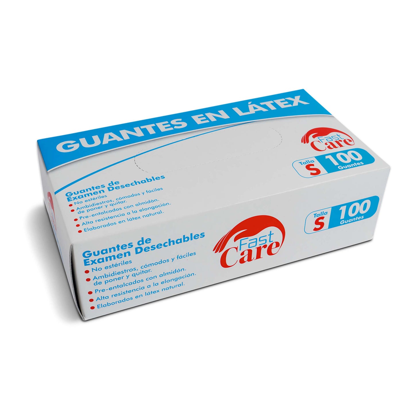 Guante Fast Care Exa Latex T.s 100und Ic